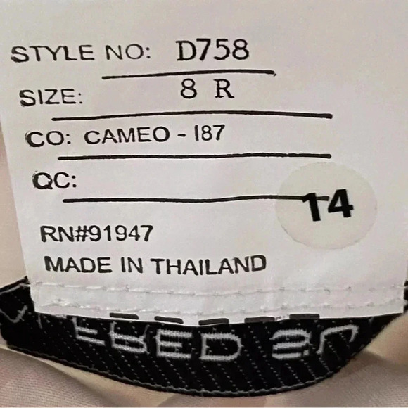 ALFRED SUNG D758 Satin Trumpet Gown Sweetheart Neck Sz 8 Dress Cameo Pink - Picture 13 of 14